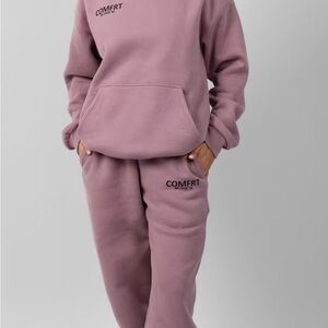 Women’s men’s Comfrt Coordinates set, sweat pants and hoodie in Orchard, large